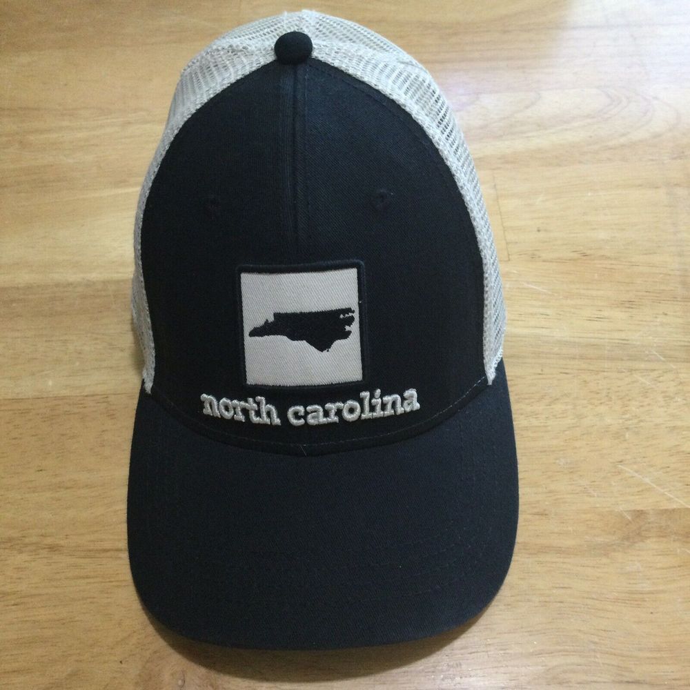 North Carolina State Map Patch Trucker‎ Hat Mesh Back Adjustable Cap
